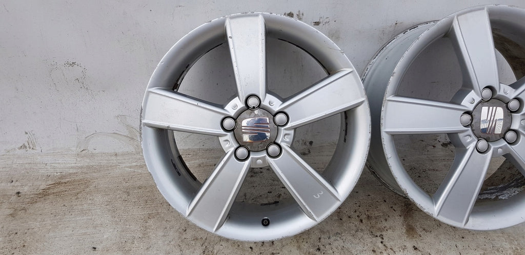 2x Alufelge 17 Zoll 7.0" 5x112 54ET 1P0601025 Seat Rim Wheel