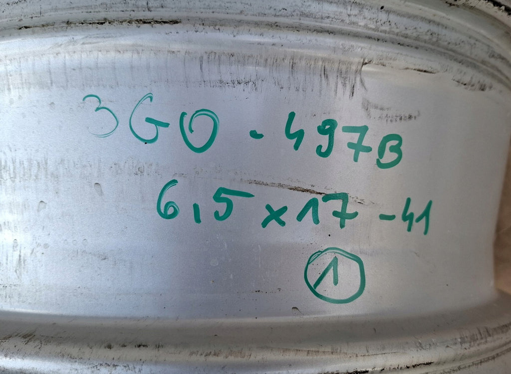 1x Alufelge 17 Zoll 6.5" 5x112 41ET Glanz Silber 3G0071497B VW I Rim Wheel FEL8329043427pw