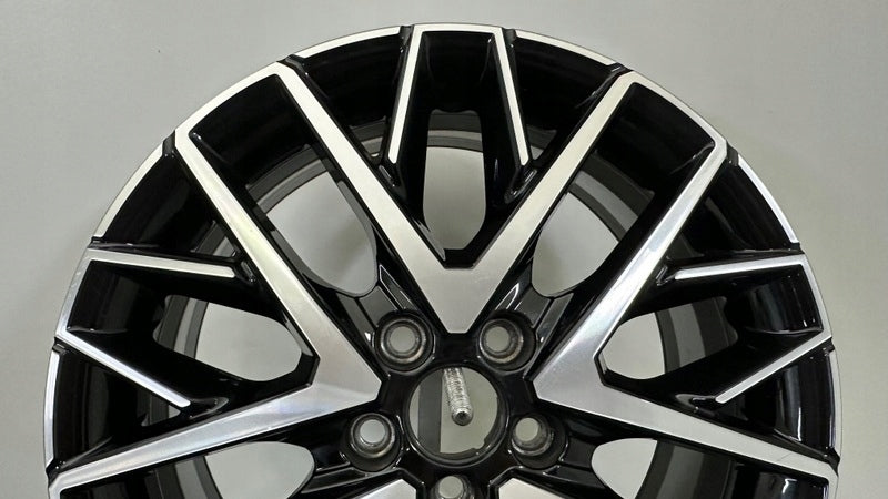1x Alufelge 16 Zoll 6.5" 5x100 47ET Glanz Schwarz 6F0601025M Seat Rim Wheel FEL3050278782je