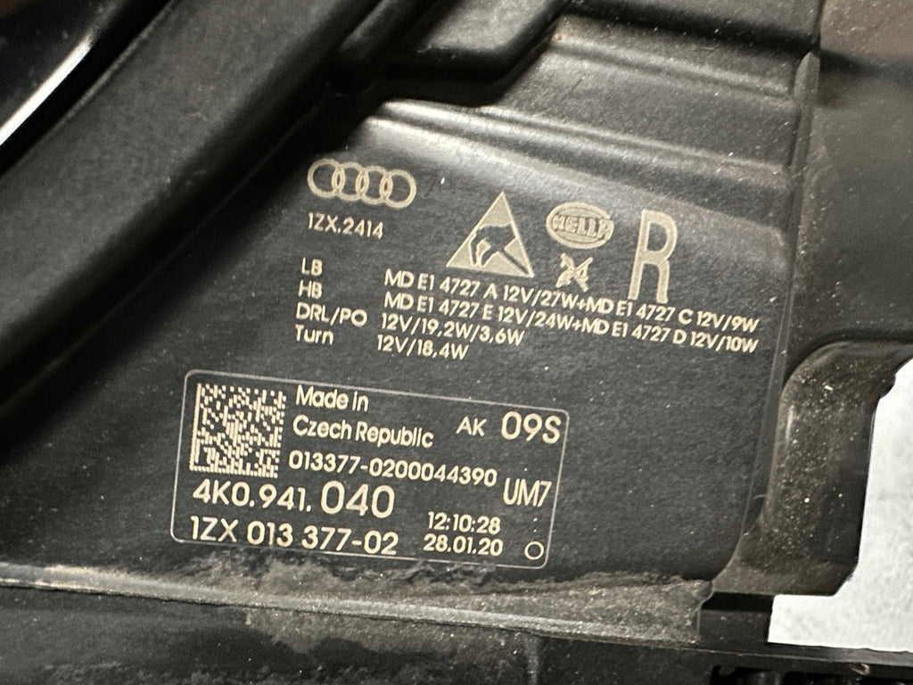 Frontscheinwerfer Audi A6 C8 4K0941039 4K0941040 LED Ein Satz Headlight