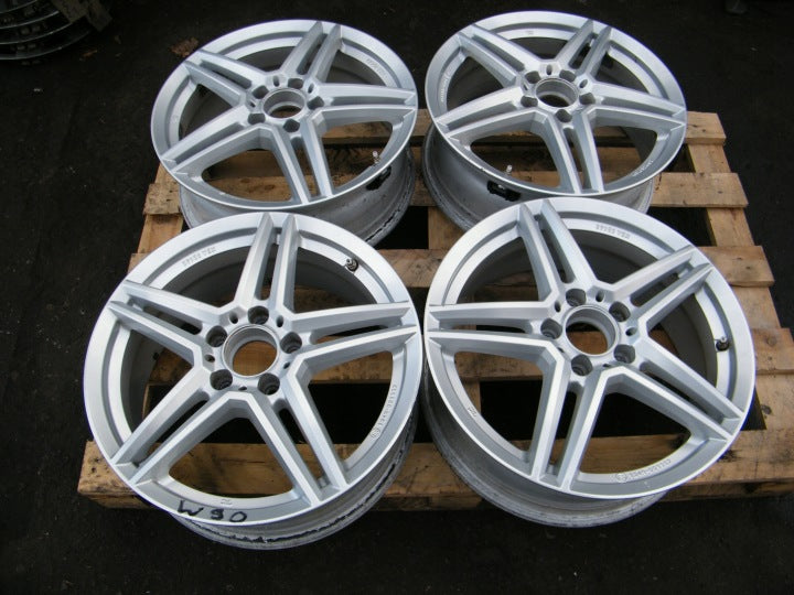 4x Alufelge 16 Zoll 6.5" 5x112 49ET Glanz Silber A2464010502 Mercedes-Benz Vaneo FEL5022270843rz