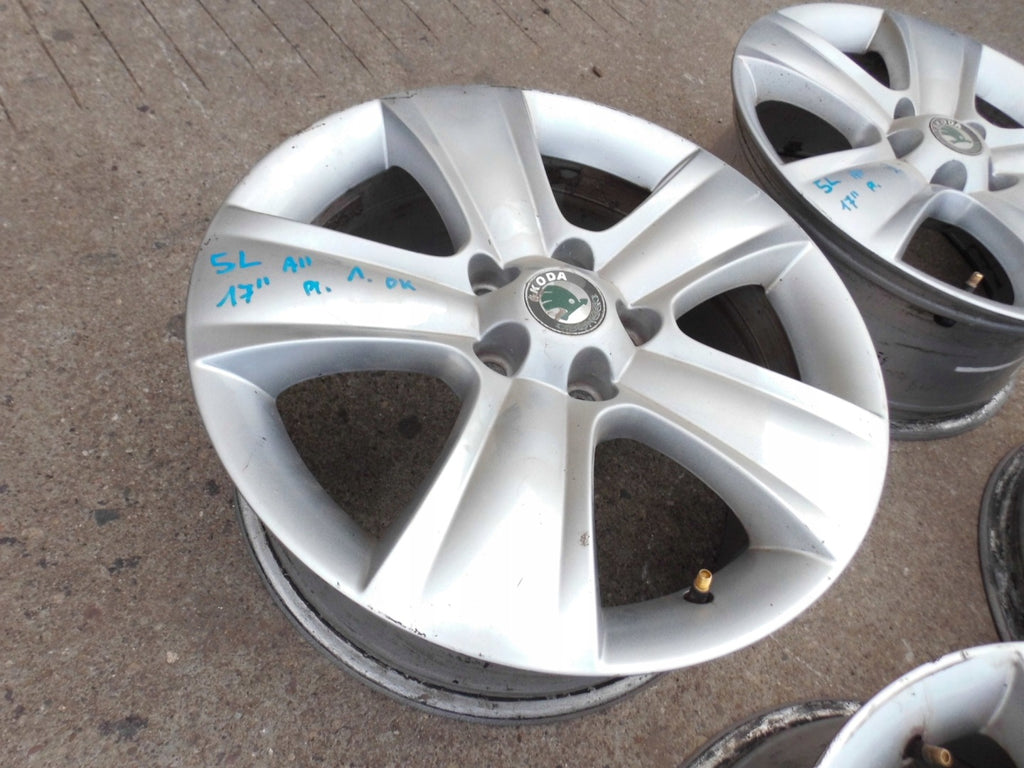4x Alufelge 17 Zoll 7.0" 5x112 45ET 5L0601025B Skoda Yeti 5l Rim Wheel FEL4564126618zt