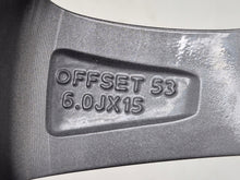 Load image into Gallery viewer, 1x Alufelge 15 Zoll 6.0" 4x100 53ET Glanz Graphit 52910-B9300 Hyundai I10 I20 Mg FEL4829990634cl