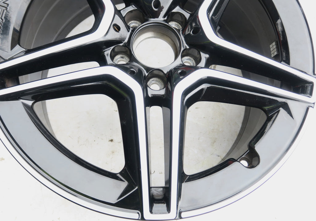 1x Alufelge 18 Zoll 7.5" 5x112 49ET Glanz Schwarz A1774011500 Mercedes-Benz W177 FEL5875063897hf