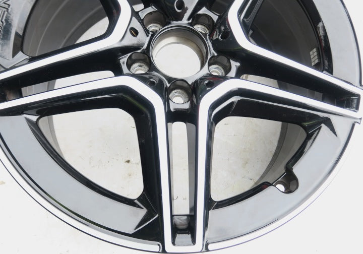 1x Alufelge 18 Zoll 7.5" 5x112 49ET Glanz Schwarz A1774011500 Mercedes-Benz W177 FEL5875063897hf