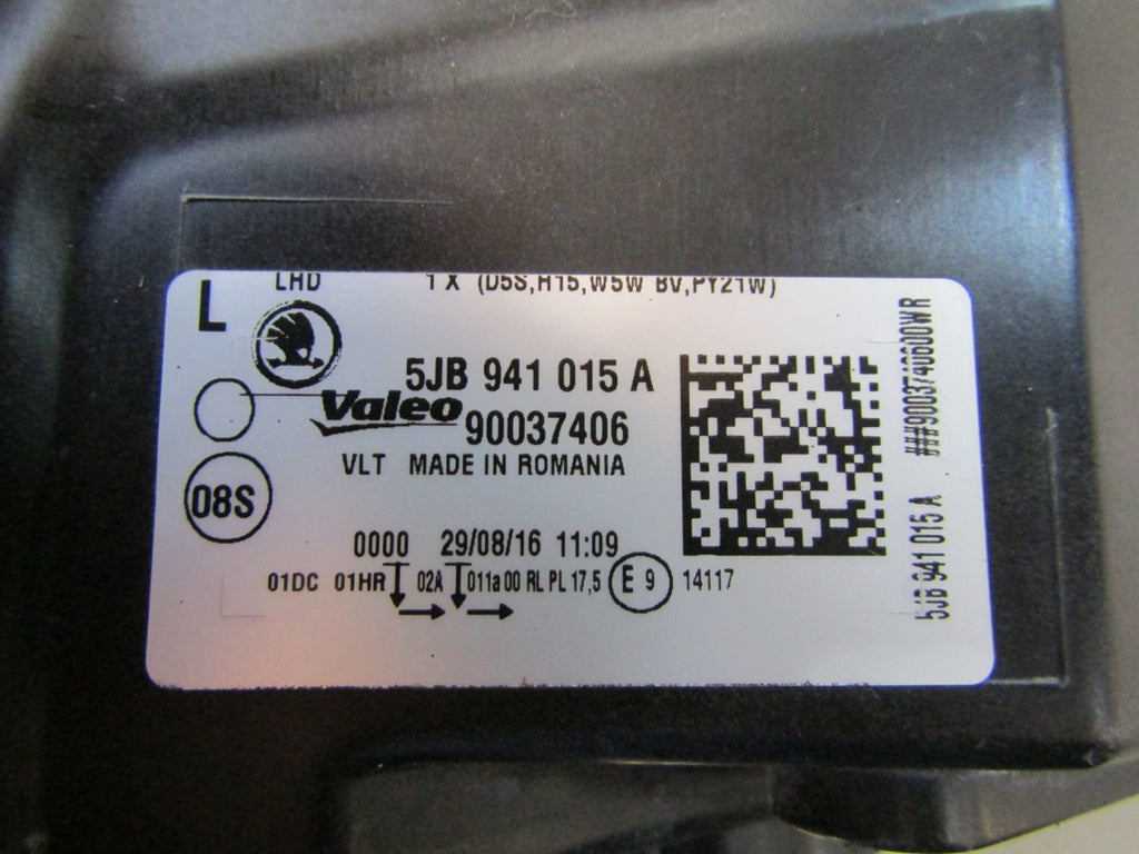 Frontscheinwerfer Skoda Rapid 5JB941015A Xenon Links Scheinwerfer Headlight SCH2742093910cd