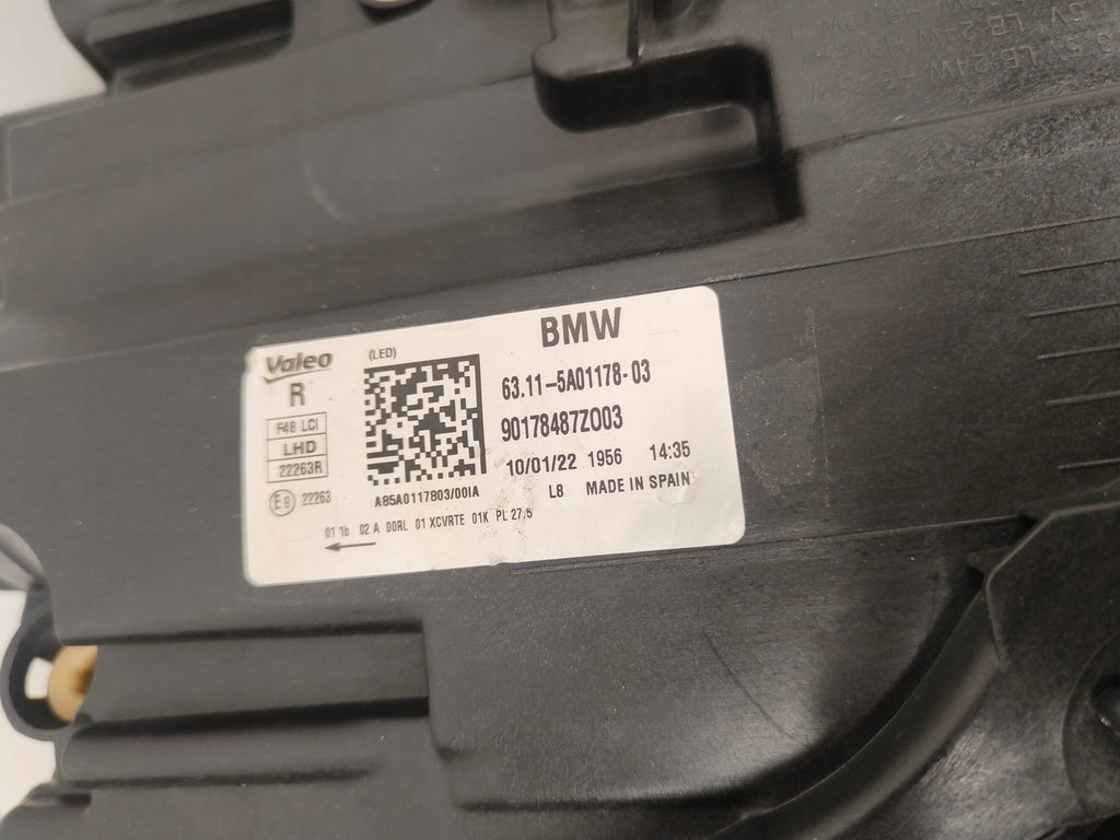 Frontscheinwerfer BMW X1 F48 5A01178 LED Rechts Scheinwerfer Headlight SCH1739498135bh