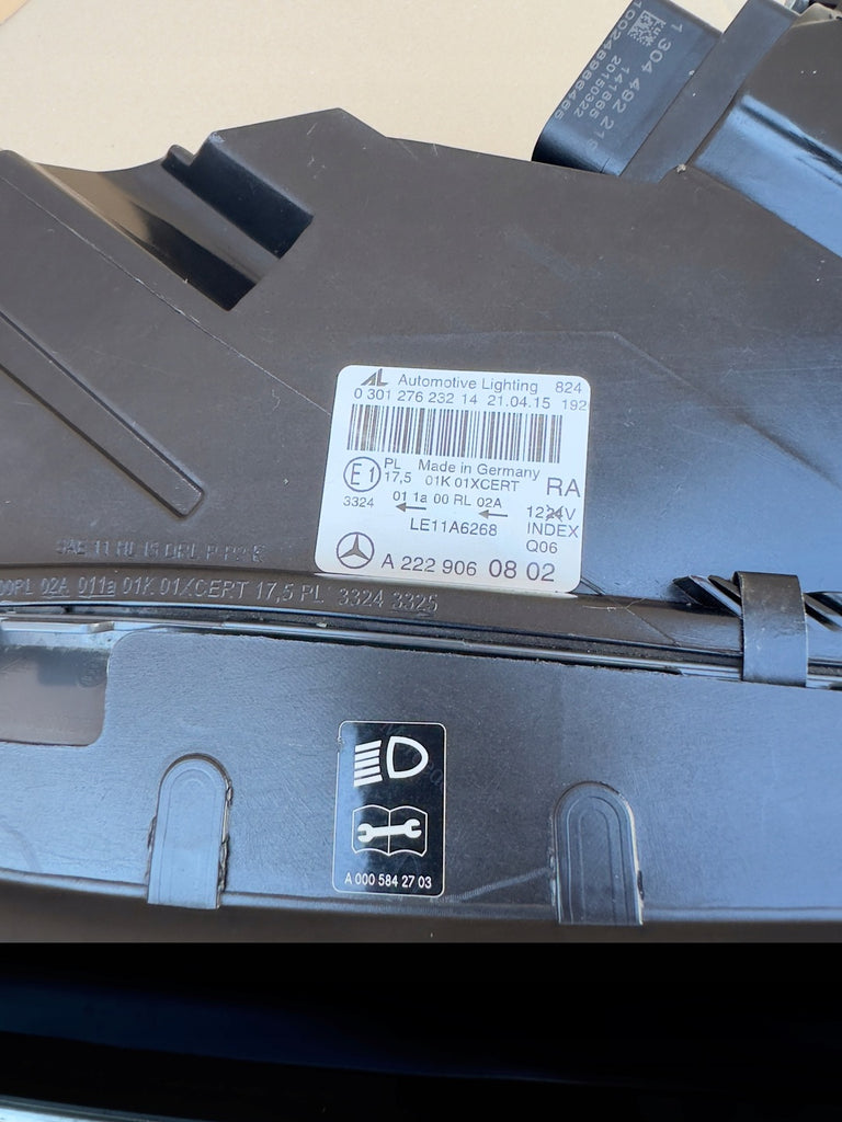 Frontscheinwerfer Mercedes-Benz W222 2229060802 Rechts Scheinwerfer Headlight SCH7308999999gx
