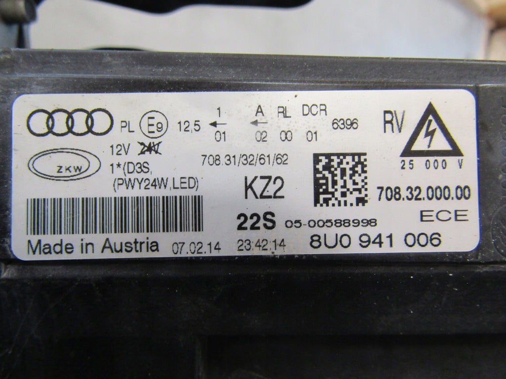 Frontscheinwerfer Audi Q3 8U0941006 Xenon Rechts Scheinwerfer Headlight SCH6653652087tq