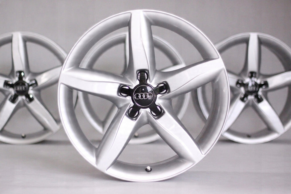 4x Alufelge 18 Zoll 8.0" 5x112 47ET Glanz Silber 8K0601025D Audi A6 A4 Rim Wheel