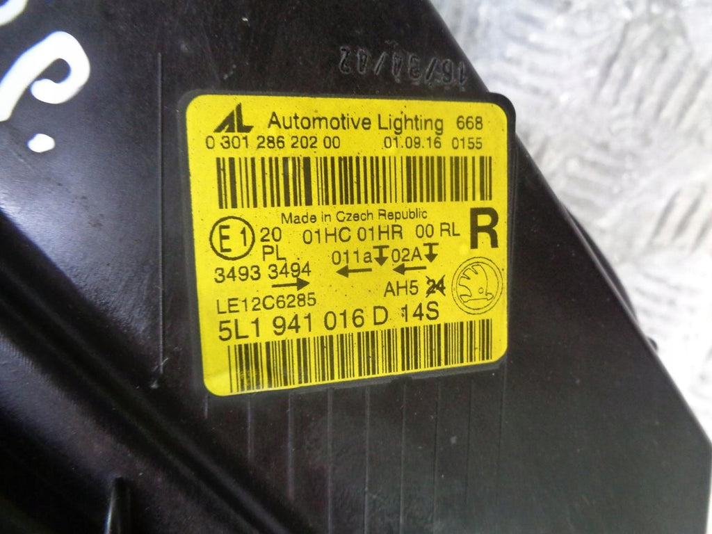 Frontscheinwerfer Skoda Yeti 5l 5L1941016D Rechts Scheinwerfer Headlight