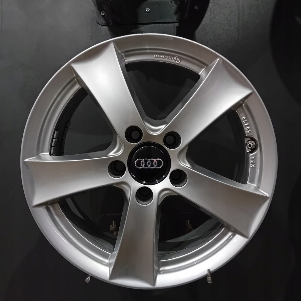 4x Alufelge 16 Zoll 6.5" 5x112 38ET Glanz Silber KBA50290 Audi Rim Wheel FEL2325042364in