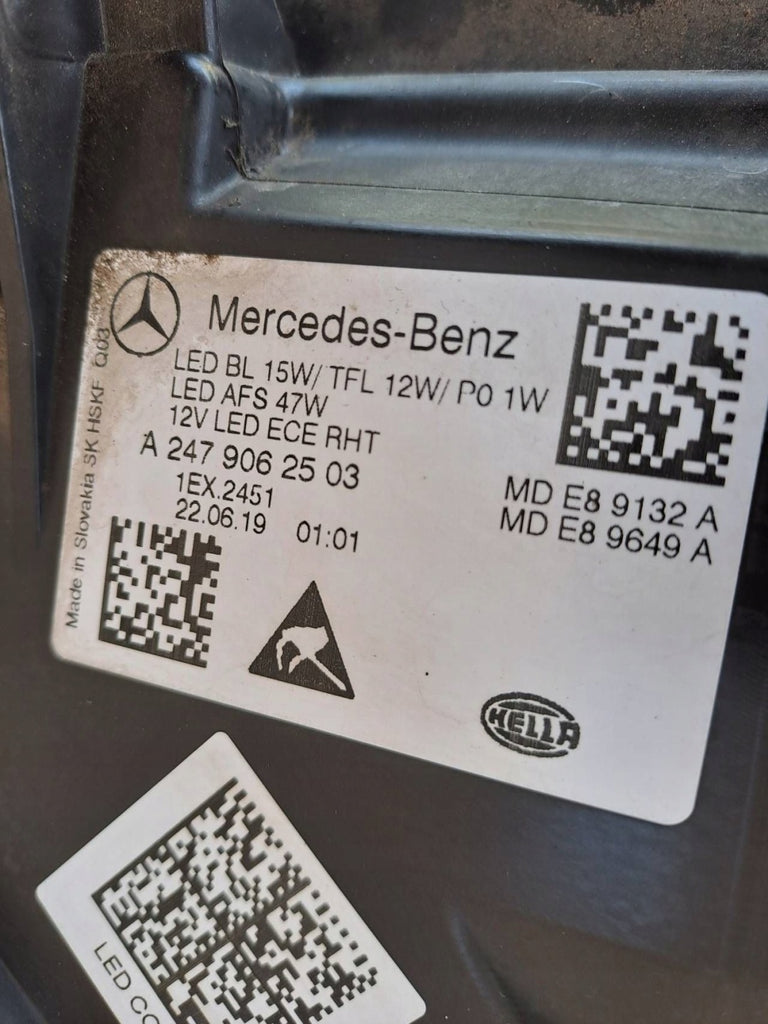 Frontscheinwerfer Mercedes-Benz W247 A2479062503 Links Scheinwerfer Headlight SCH9874000349pw