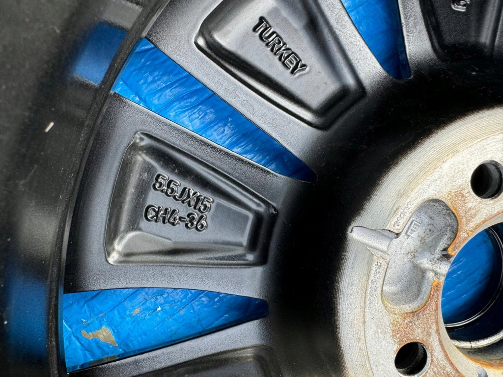 1x Alufelge 15 Zoll 5.5" 4x100 36ET Glanz Schwarz 403000622R Renault Twingo Iii FEL9005067813gi