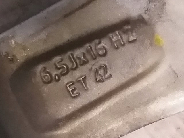 1x Alufelge 16 Zoll 6.5" 5x112 34353 Rim Wheel