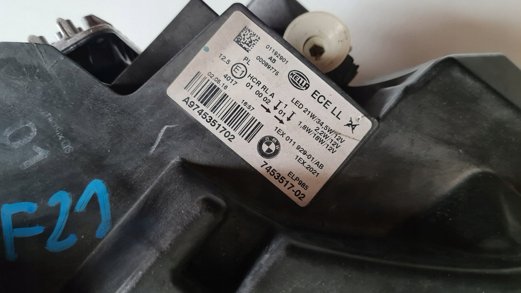 Frontscheinwerfer BMW 1 F21 F20 7453517 Full LED Links Scheinwerfer Headlight