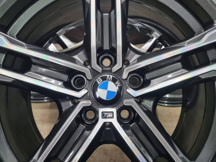 4x Alufelge 18 Zoll 8.0" 5x112 57ET Glanz Graphit 8092352 BMW 1 F40 Mg Rim Wheel FEL3187838032kv