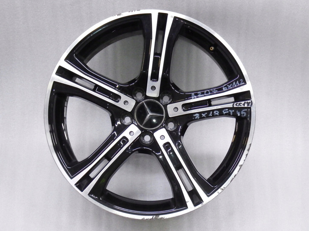 1x Alufelge 18 Zoll 8.0" 5x112 45ET Glanz Silber A2074011602 Mercedes-Benz