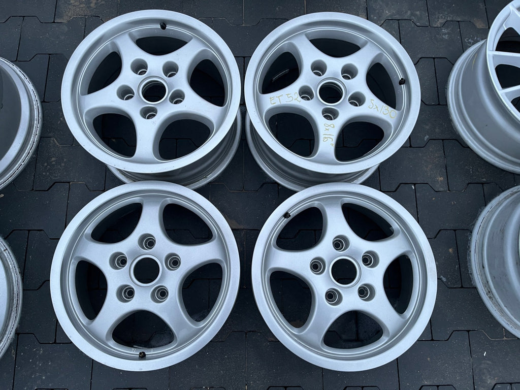 4x Alufelge 16 Zoll 6.0" 5x130 52ET Silber 94436211200 Porsche Rim Wheel FEL2131659853rw