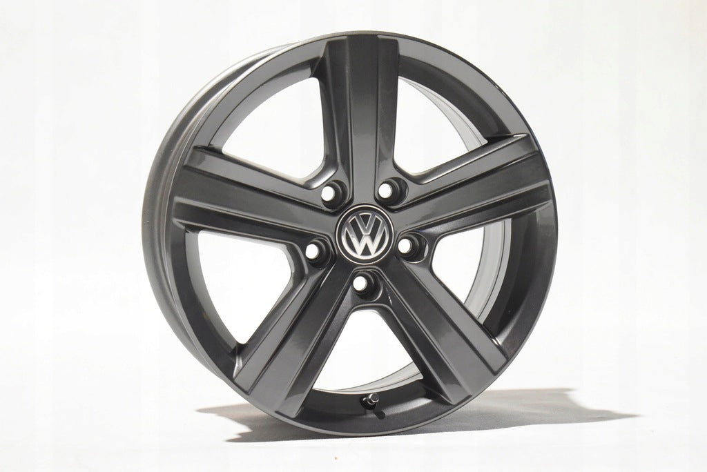 4x Alufelge 16 Zoll 6.5" 5x112 46ET Glanz Grau 5G0601025BP VW Touran Jetta FEL6423420275at