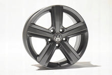 Load image into Gallery viewer, 4x Alufelge 16 Zoll 6.5" 5x112 46ET Glanz Grau 5G0601025BP VW Touran Jetta FEL6423420275at