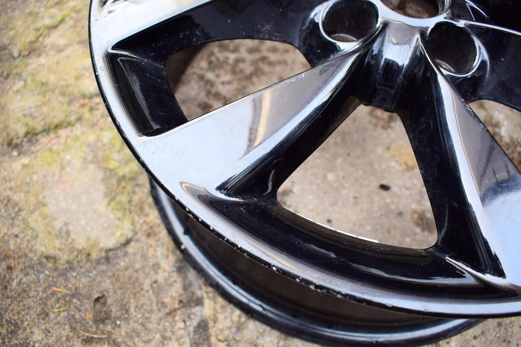 1x Alufelge 16 Zoll 6.5" 4x100 40ET Glanz Schwarz OP072 Opel Corsa E D Rim Wheel