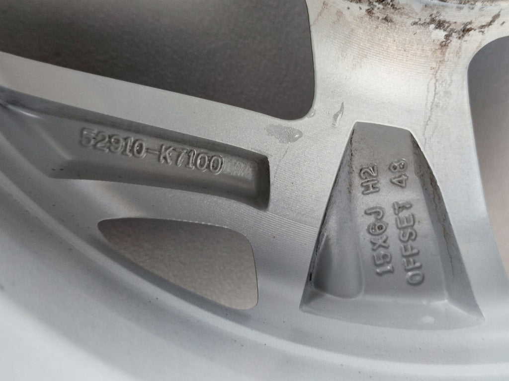 1x Alufelge 15 Zoll 6.0" 4x100 48ET Glanz Silber 52910K7100 Hyundai I10 III I20 FEL2439185482ft