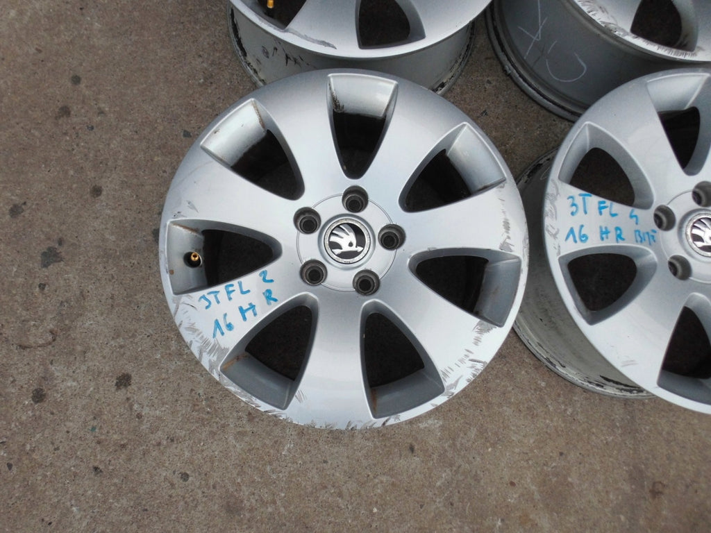 4x Alufelge 16 Zoll 6.5" 5x112 46ET 3T0601025 Skoda Superb I Rim Wheel FEL8359283718sy