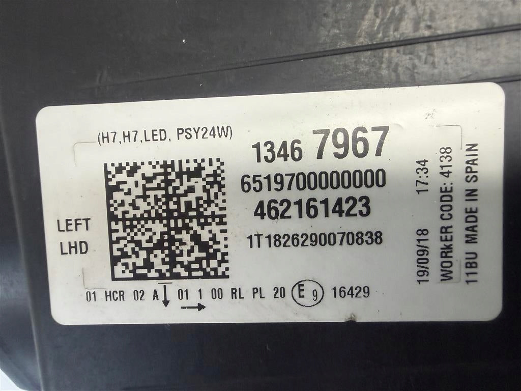 Frontscheinwerfer Opel Crossland X 13467967 Full LED Links Headlight SCH4536647238aa