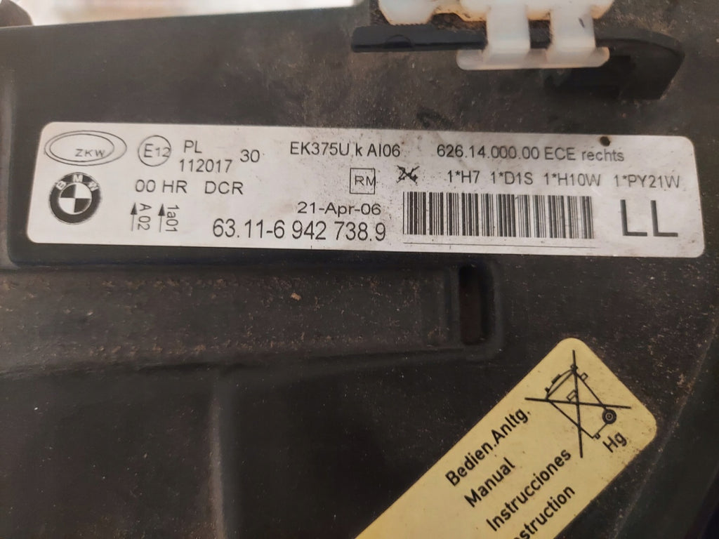 Frontscheinwerfer BMW E91 E90 6942738 Rechts Scheinwerfer Headlight SCH9149791643bg