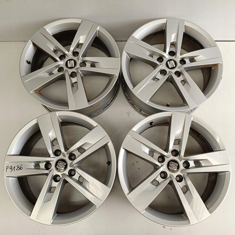 4x Alufelge 17 Zoll 7.0" 5x112 49ET Glanz Silber 5F0601025T Seat Altea Rim Wheel FEL8768930022kt