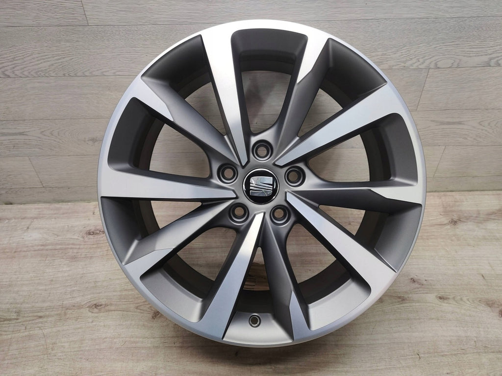 4x Alufelge 18 Zoll 7.5" 5x112 46ET Matt Graphit 5FA601025E Seat Leon Rim Wheel FEL8842766169bj