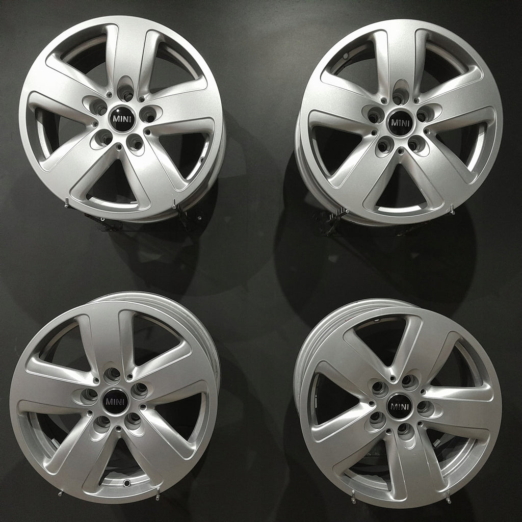 4x Alufelge 16 Zoll 7.0" 5x112 41ET Glanz Silber 6856029 Mini Countryman FEL5588868425ab