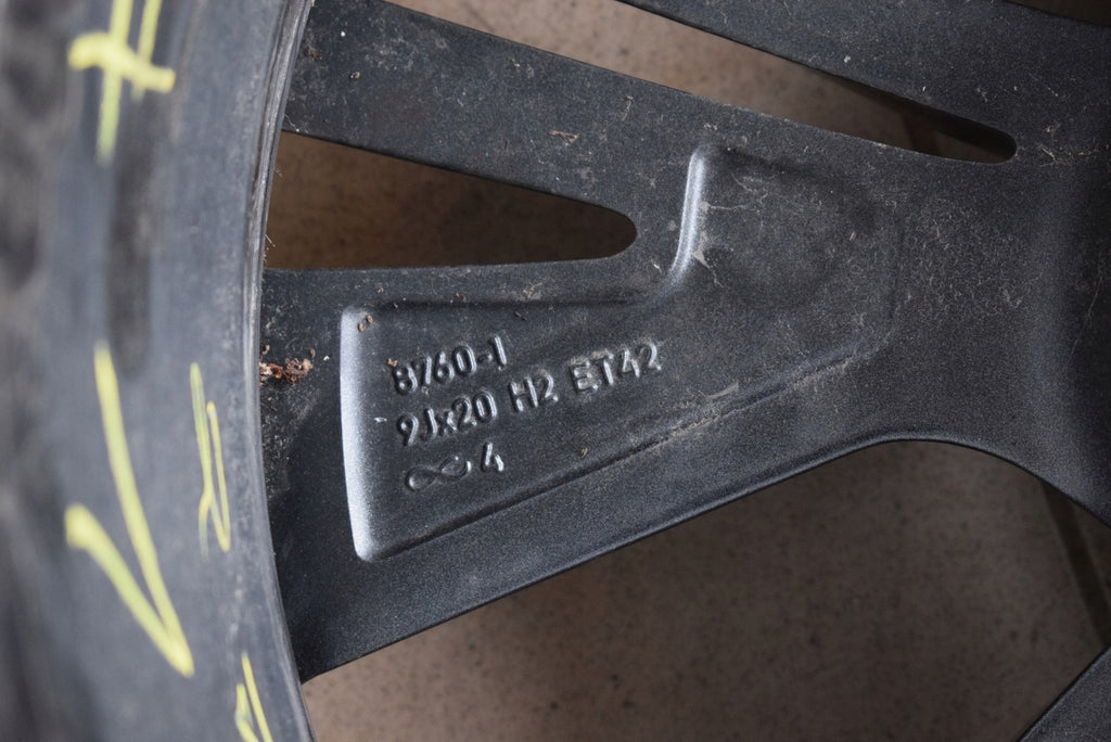 1x Alufelge 20 Zoll 9.0" 5x112 42ET Glanz Schwarz 5LA601025 Skoda Enyaq