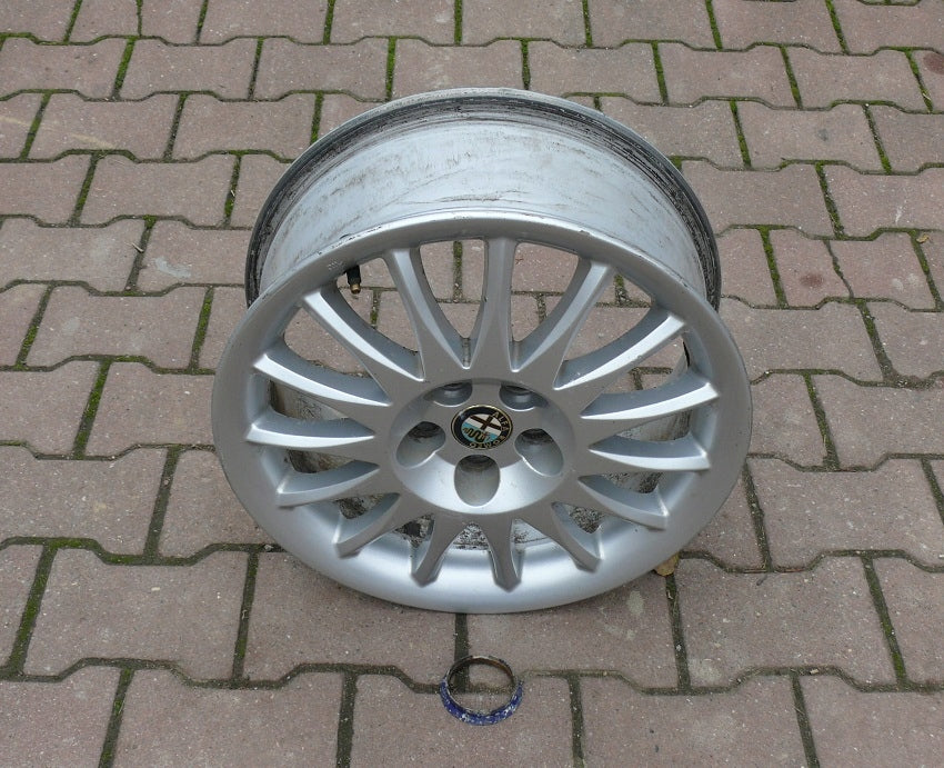 1x Alufelge 16 Zoll 6.5" 4x98 41 5ET Glanz Silber 60686520 Alfa Romeo 156 FEL8963141749nu