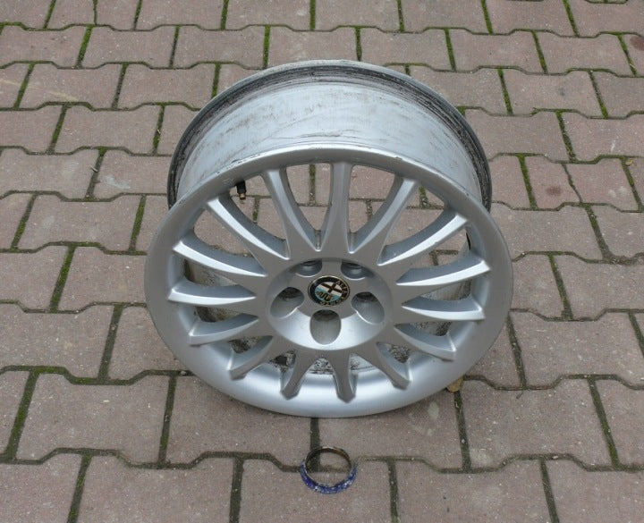 1x Alufelge 16 Zoll 6.5" 4x98 41 5ET Glanz Silber 60686520 Alfa Romeo 156 FEL8963141749nu