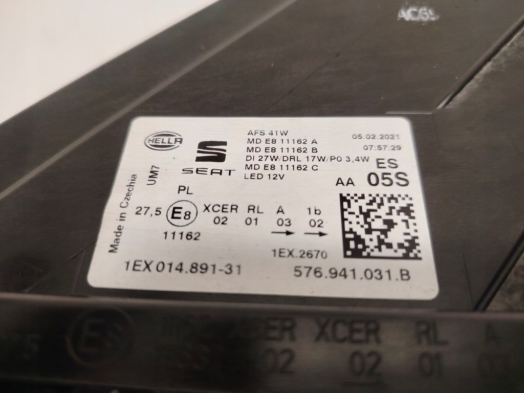 Frontscheinwerfer Seat Ateca 576941031B Full LED Ein Stück (Rechts oder Links)