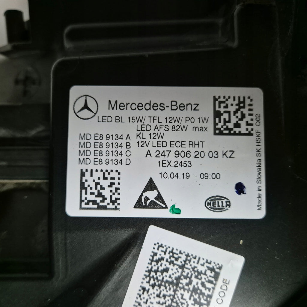 Frontscheinwerfer Mercedes-Benz W247 A2479062003 LED Rechts Headlight SCH9583502395fn