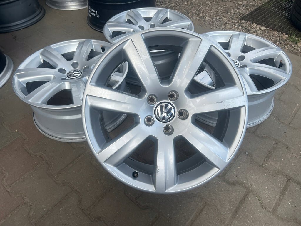 4x Alufelge 18 Zoll 7.5" 5x112 40ET Glanz Silber 601025AM VW Passat Phaeton