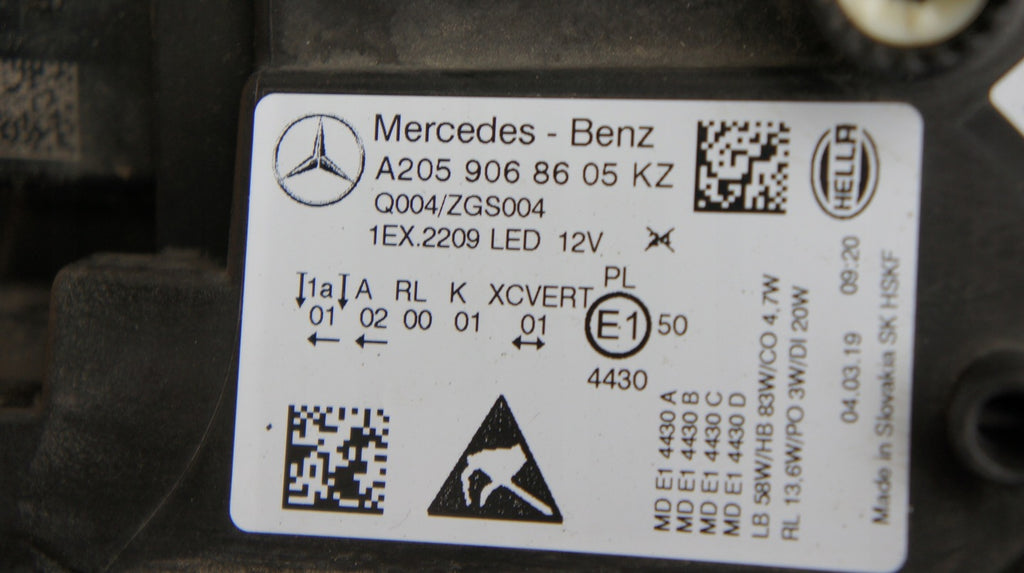 Frontscheinwerfer Mercedes-Benz W205 A2059068605 LED Rechts Headlight SCH4297170882jx
