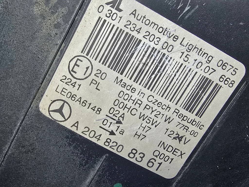 Frontscheinwerfer Mercedes-Benz W204 A2048208361 Links Scheinwerfer Headlight SCH1097949021qx