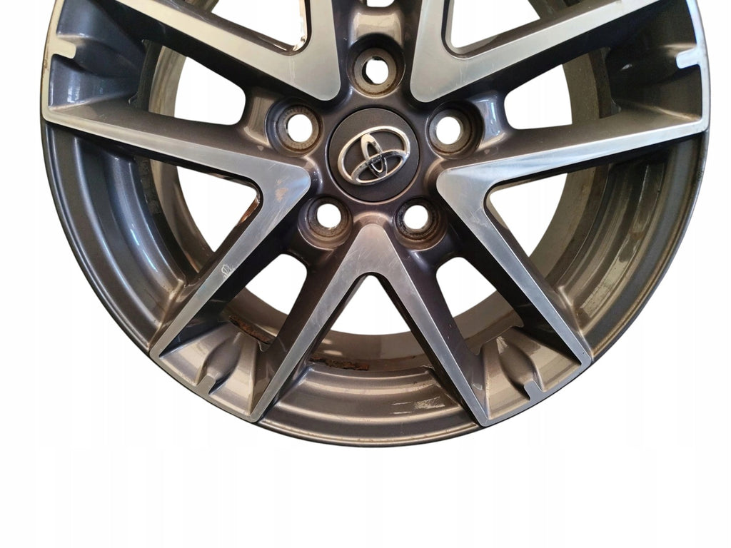 1x Alufelge 16 Zoll 6.5" 5x114.3 45ET Glanz Silber 42611-YY500 Toyota Auris FEL1266682595qd