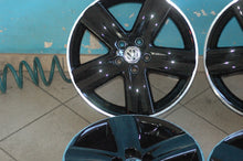 Laden Sie das Bild in den Galerie-Viewer, 4x Alufelge 16 Zoll 6.5&quot; 5x100 43ET Schwarz 6Q0601025S Skoda Golf Rim Wheel