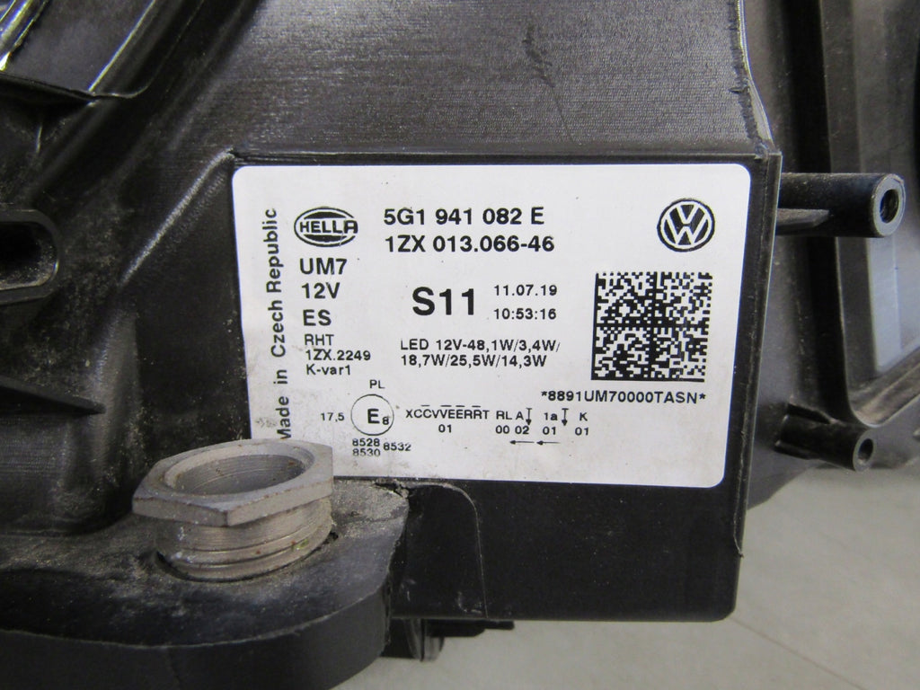 Frontscheinwerfer VW Golf VII 5g1 5G1941082E LED Rechts Scheinwerfer Headlight SCH8453097023tb
