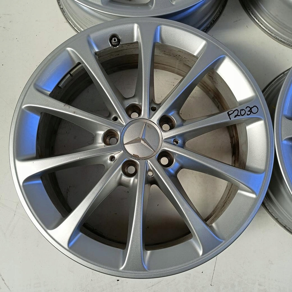 4x Alufelge 17 Zoll 6.5" 5x112 44ET Glanz Silber A1774010300 Mercedes-Benz FEL9147498890oe