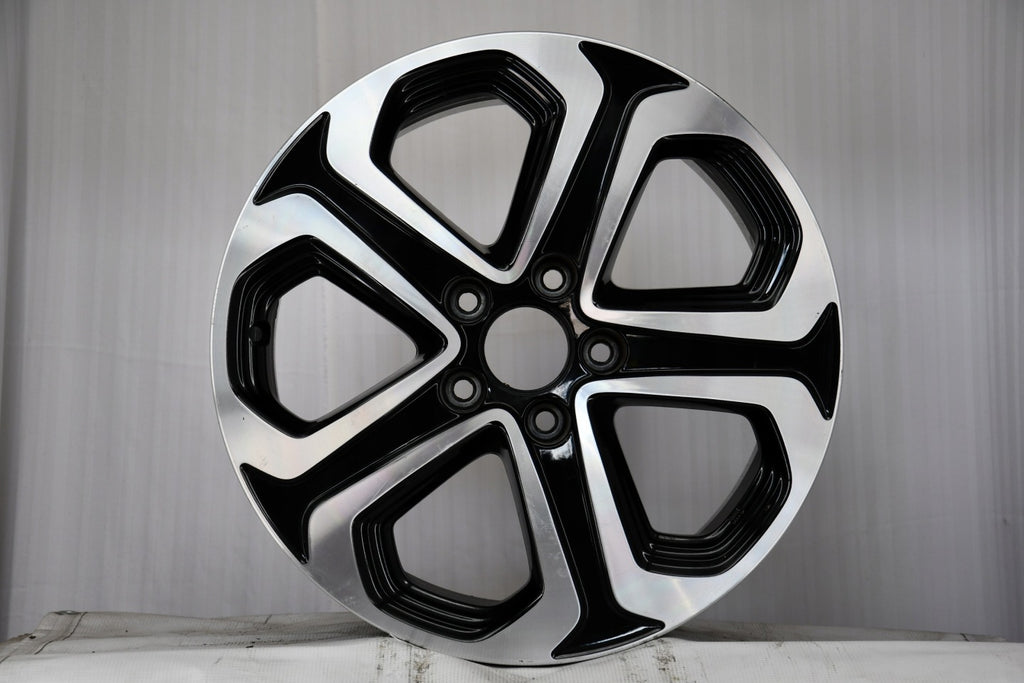 1x Alufelge 17 Zoll 7.0" 5x114.3 55ET Glanz Schwarz 17070B Honda Rim Wheel FEL1359388714tr