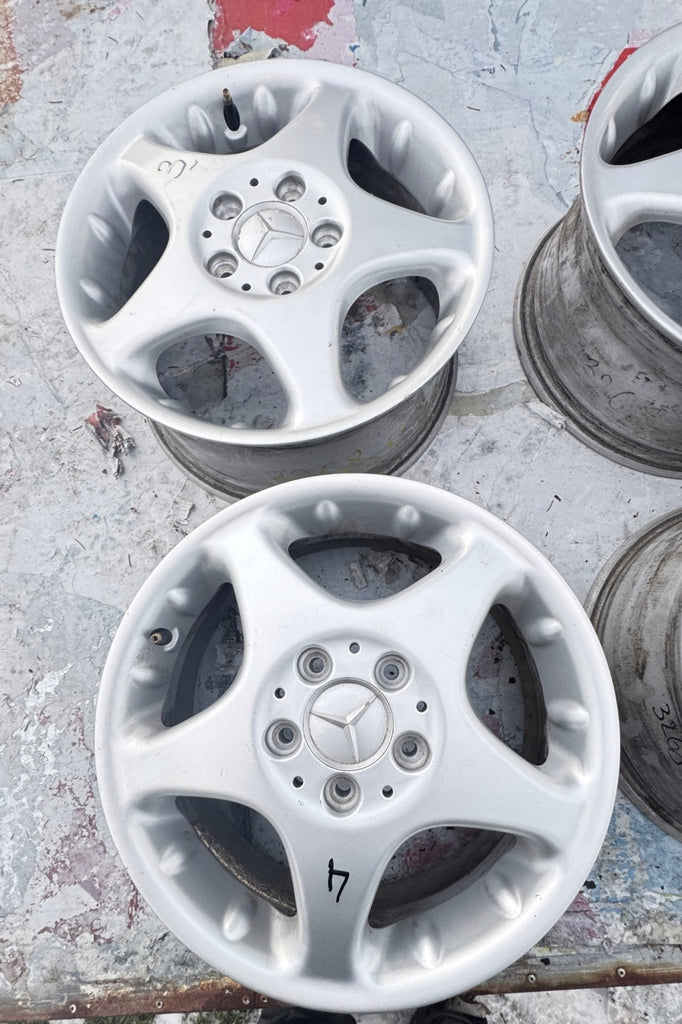 4x Alufelge 16 Zoll 6.5" 5x112 56ET Glanz Silber 1684010902 Mercedes-Benz FEL6402975537yb