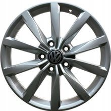 Load image into Gallery viewer, 1x Alufelge 17 Zoll 6.0&quot; 5x112 48ET Glanz Silber 5G0601025K Vw Rim Wheel