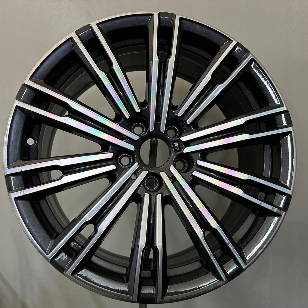 1x Alufelge 18 Zoll 7.5" 5x112 25ET Glanz Graphit 8089890 BMW 1 Mg Rim Wheel FEL8307912641ko