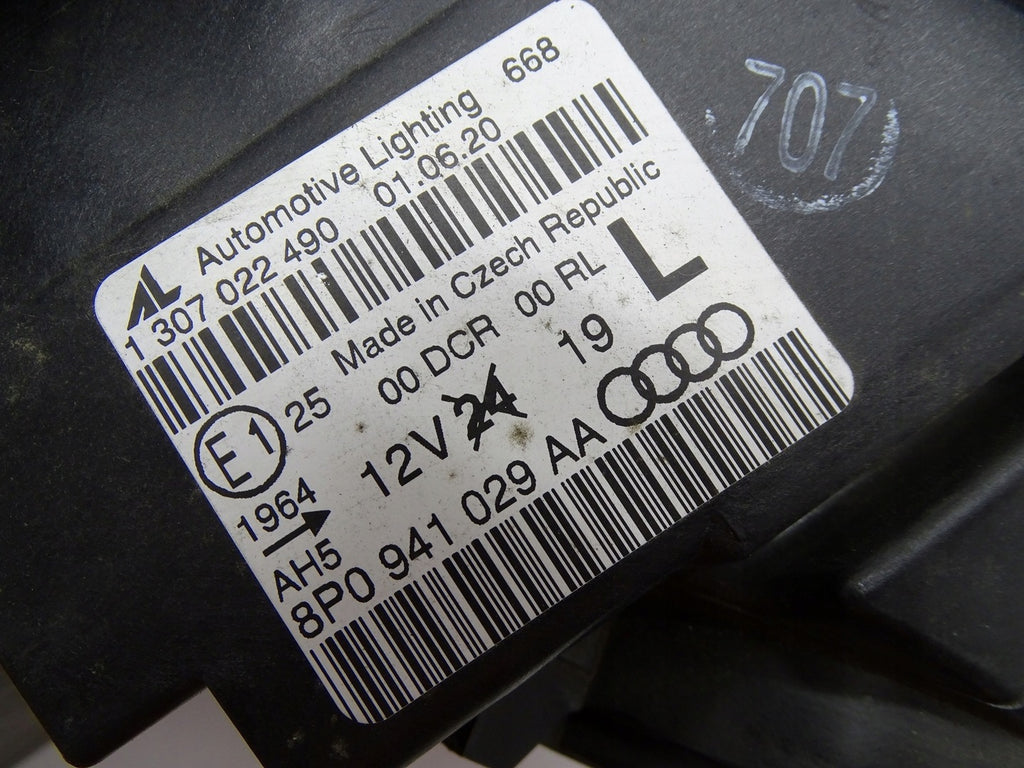 Frontscheinwerfer Audi A3 8P0941029AA Xenon Ein Stück (Rechts oder Links)